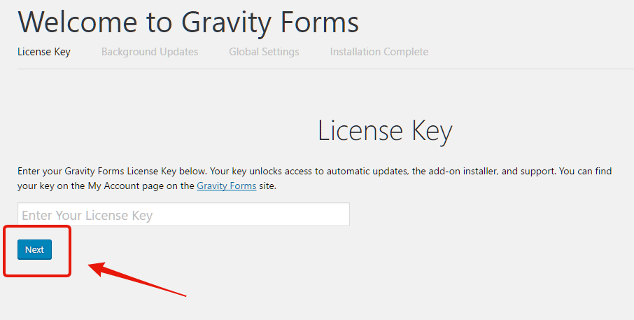 how to get a new gravity forms license key